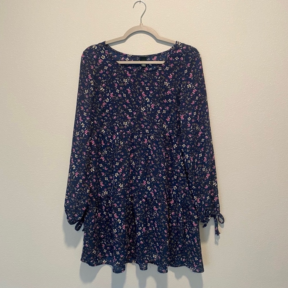 Wild Fable Blue Long Sleeve Dress